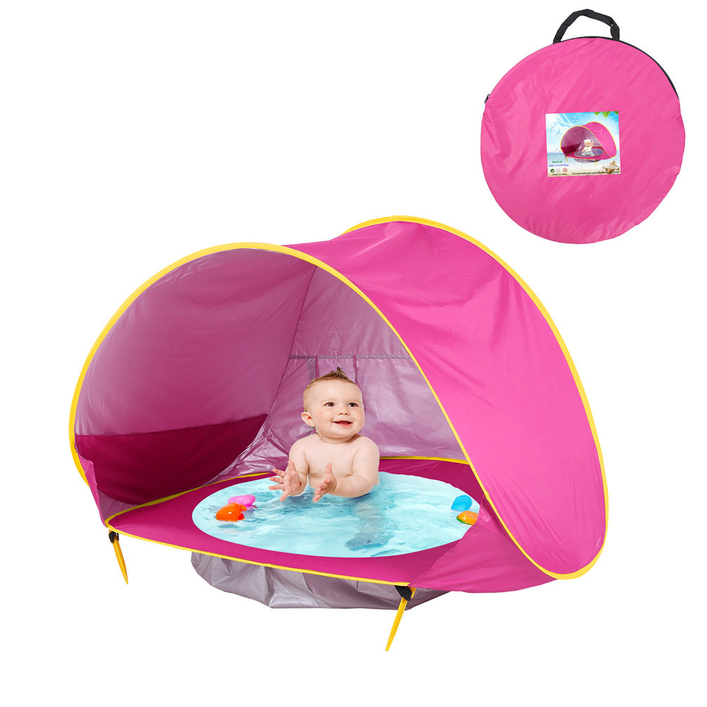Baby Beach Tent Kids Outdoor Camping Easy Fold Up Waterproof Pop Up Sun Awning Tent UV-protecting